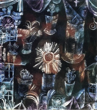 Still Life with Thistle Bloom Paul Klee Oil Paintings